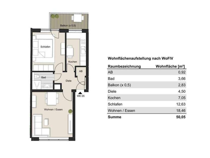 Wohnung zum Kaufen in Köln 319.000 € 50.05 m²