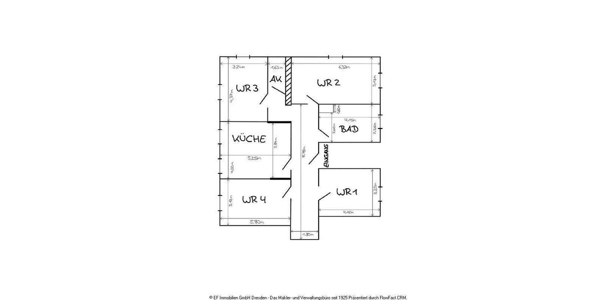 Zimmer Dresden Naußlitz - 4 Zimmer, 109 m&sup2;, 1.205&euro; | Angebot:25728545