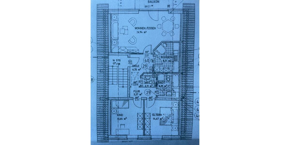3 Zimmer Dachgeschoss Wohnung mit Balkon in zentraler Lage 3 zimmer
