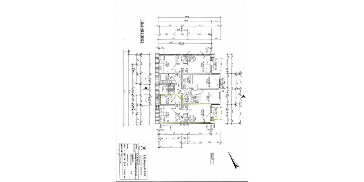 Dachgeschoßwohnung Magdeburg Brückfeld - 3.5 Zimmer, 86 m&sup2;, 605&euro; | Angebot:26278443