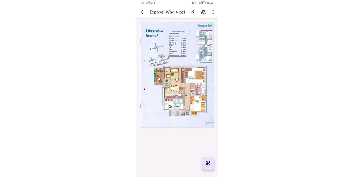 Etagenwohnung Offenburg - 4 Zimmer, 92 m&sup2;, 320.000&euro; | Angebot:26790552