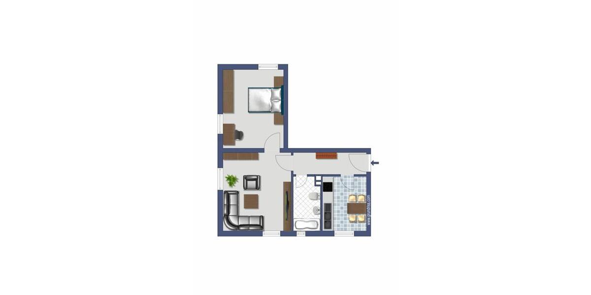Erdgeschoßwohnung Heidenheim an der Brenz - 2 Zimmer, 43 m&sup2;, 421&euro; | Angebot:26389366