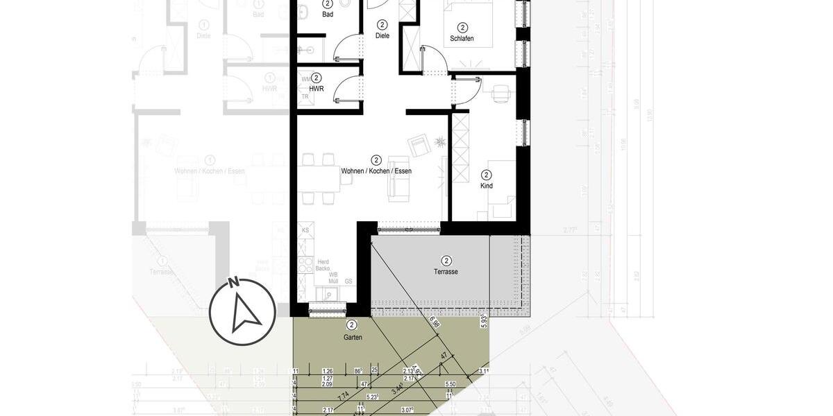 Erdgeschoßwohnung Lathen - 3 Zimmer, 72 m&sup2;, 830&euro; | Angebot:26670593