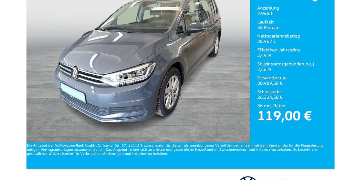 VW Touran 11.982 km 29.988 &euro; Dortmund 44141