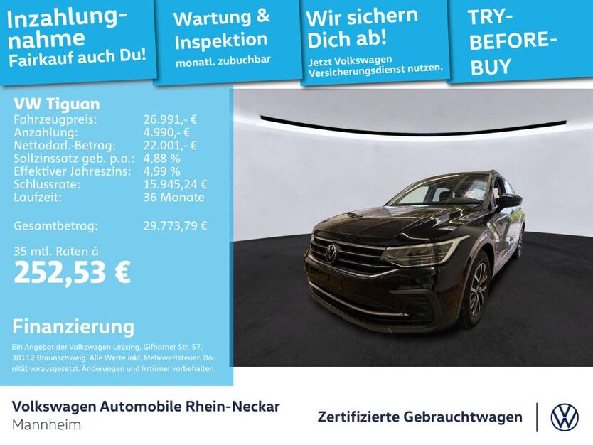 VW Tiguan 66.611 km 26.991 € Mannheim 68309