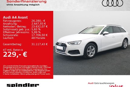 Audi A4 27.500 km 26.280 &euro; Würzburg 97076
