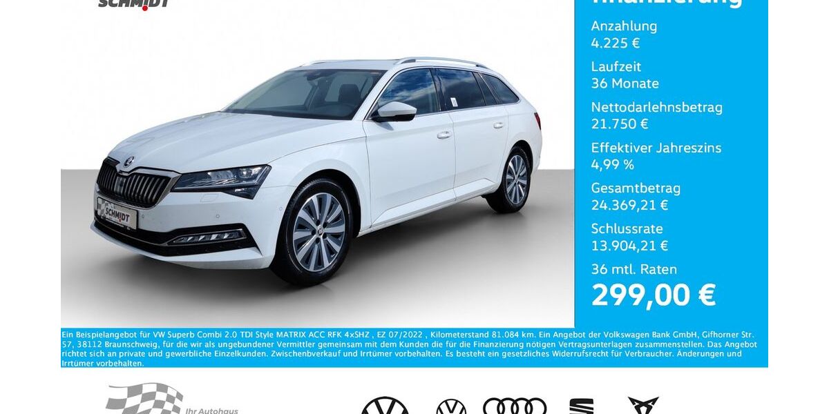 Skoda Superb 81.084 km 24.890 € Bernsdorf 09337