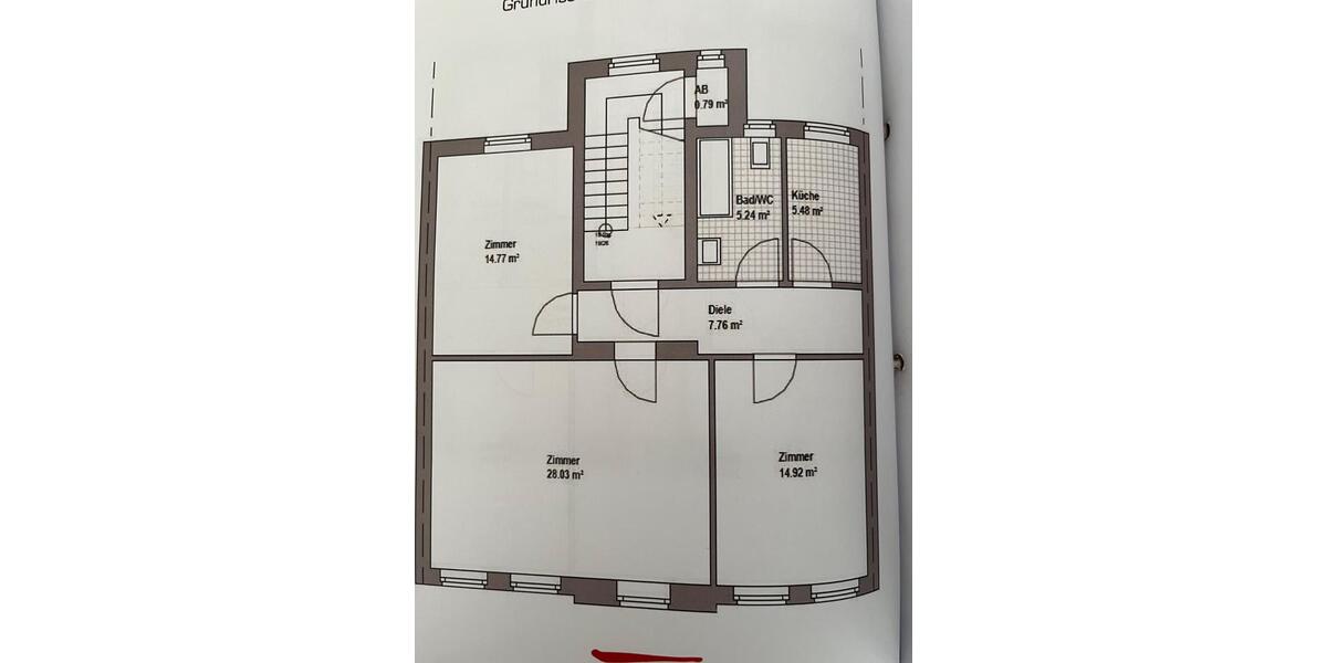 Etagenwohnung Essen Stadtbezirk II - 3 Zimmer, 76 m&sup2;, 980&euro; | Angebot:26386966