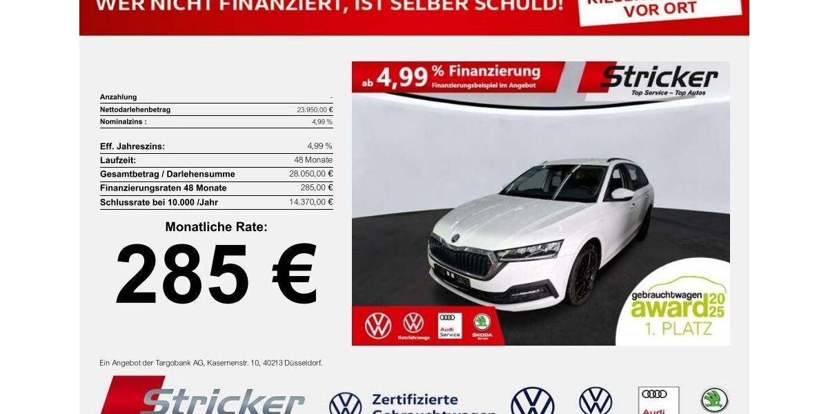 Skoda Octavia 41.288 km 23.949 &euro; Horn-Bad Meinberg 32805