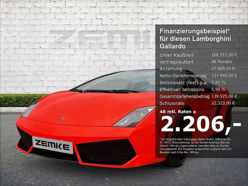 Lamborghini Gallardo 25.235 km 139.925 € Bernau 16321
