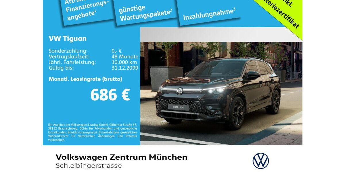VW Tiguan 4.000 km 54.870 € München 81669