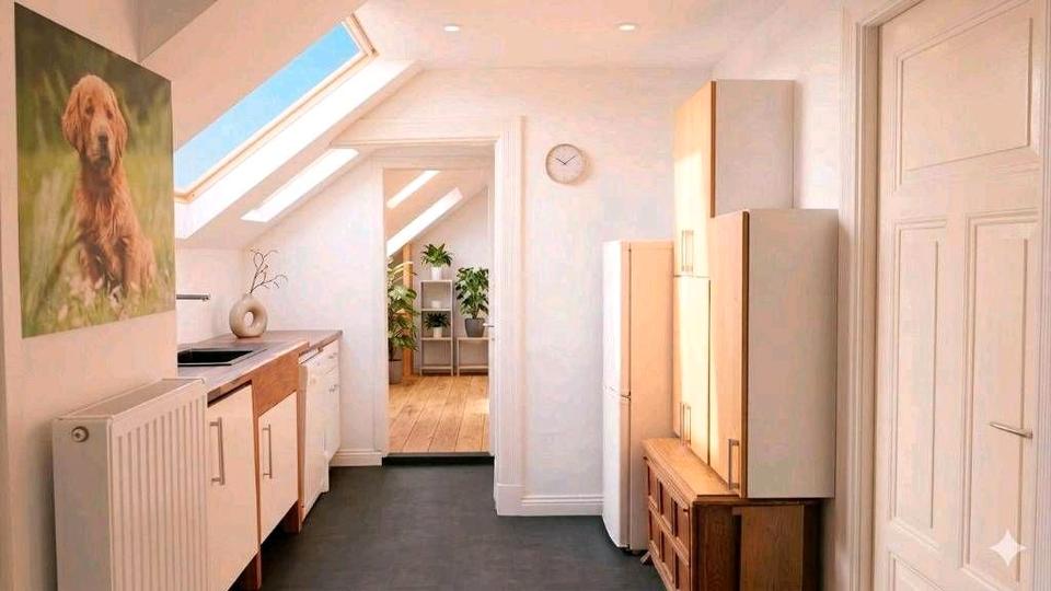 Dachgeschoßwohnung Westerrönfeld - 4 Zimmer, 75 m&sup2;, 900&euro; | Angebot:26303092