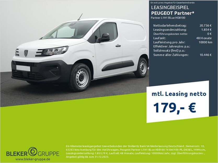 Peugeot Partner 2.500 km 22.590 € Bocholt 46395