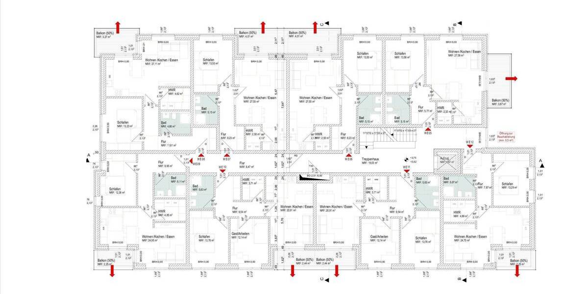 Etagenwohnung Schortens Heidmühle - 2 Zimmer, 58 m&sup2;, 239.000&euro; | Angebot:25737511