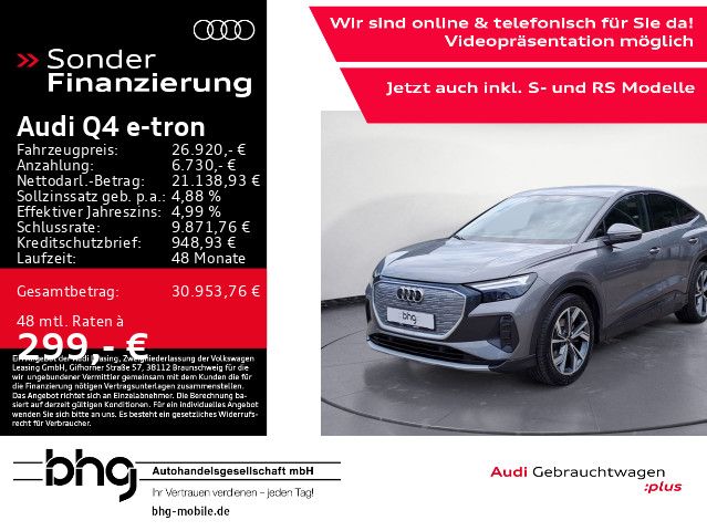 Audi Q4 e-tron 27.893 km 26.920 € Balingen 72336