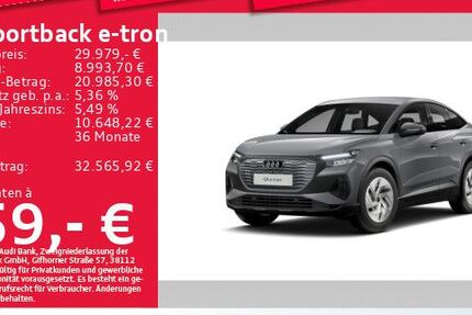 Audi Q4 e-tron 80.851 km 29.979 &euro; München 81825