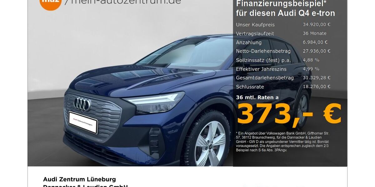 Audi Q4 e-tron 9.418 km 34.920 &euro; Lüneburg 21337