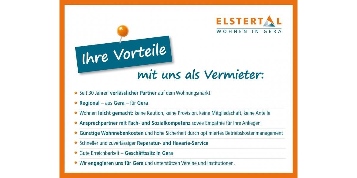 Erdgeschoßwohnung Gera Bieblach-Ost - 3 Zimmer, 70 m&sup2;, 428&euro; | Angebot:26049103