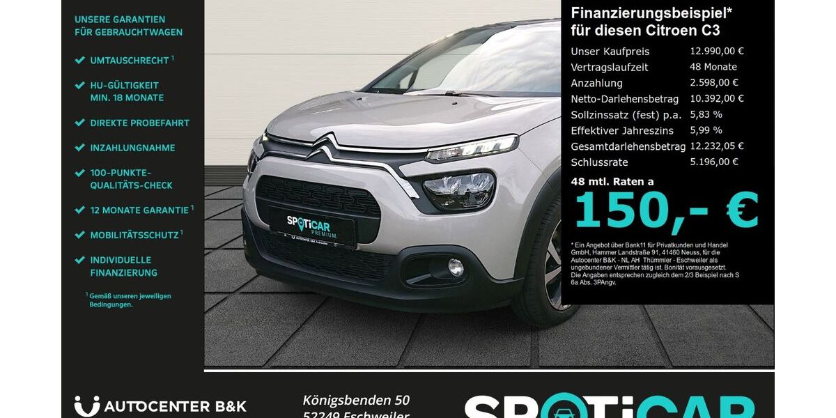 Citroen C3 28.600 km 12.990 &euro; Eschweiler 52249
