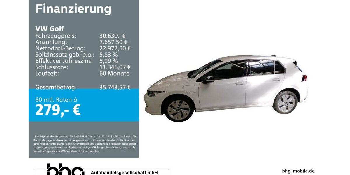 VW Golf 6.469 km 30.630 &euro; Freiburg 79115