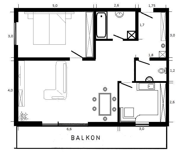 Etagenwohnung Kaiserslautern - 2 Zimmer, 69 m&sup2;, 165.000&euro; | Angebot:24561123