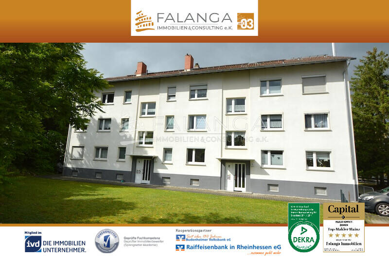 Etagenwohnung Budenheim - 2 Zimmer, 50 m&sup2;, 149.000&euro; | Angebot:26597519