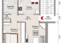 Wohnung zum Mieten in Cottbus Spremberger Vorstadt 600 € 58.8 m²