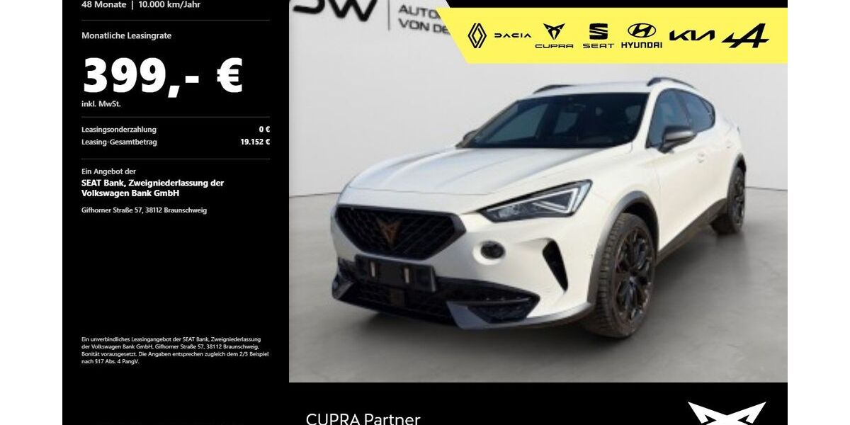 Cupra Formentor 28.900 km 33.880 &euro; Mosbach 74821