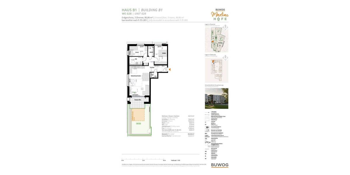 Etagenwohnung Weingarten - 3 Zimmer, 86 m&sup2;, 549.500&euro; | Angebot:26443743