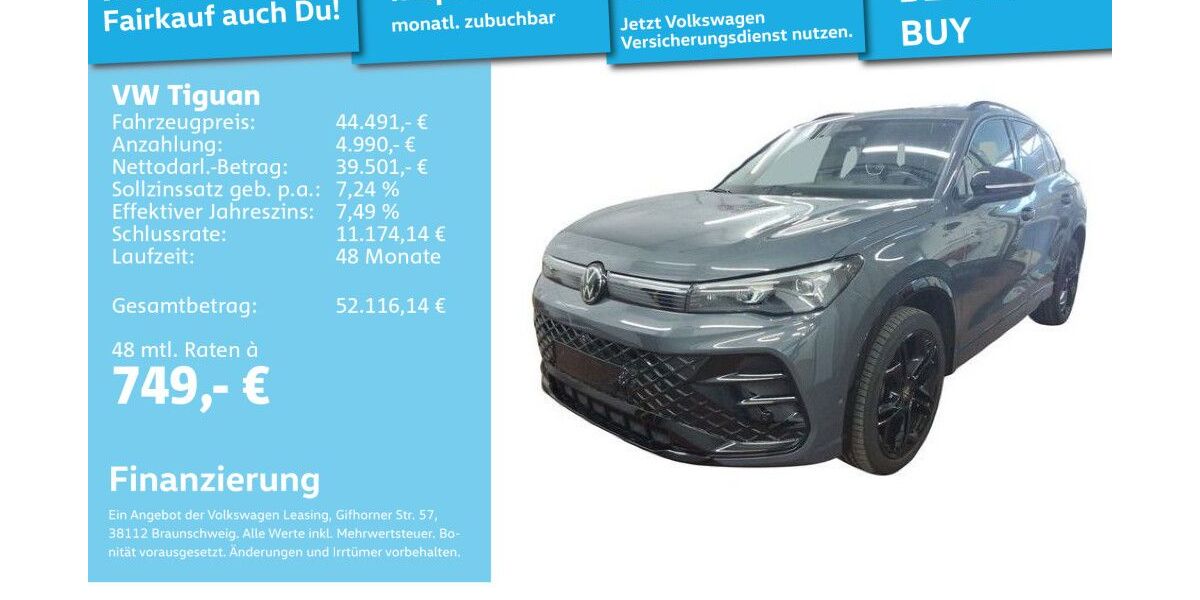 VW Tiguan 12.978 km 44.491 &euro; Mannheim 68309