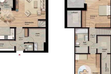 Wohnung zum Mieten in Edewecht Friedrichsfehn 1.630 € 117.04 m² 3 zimmer