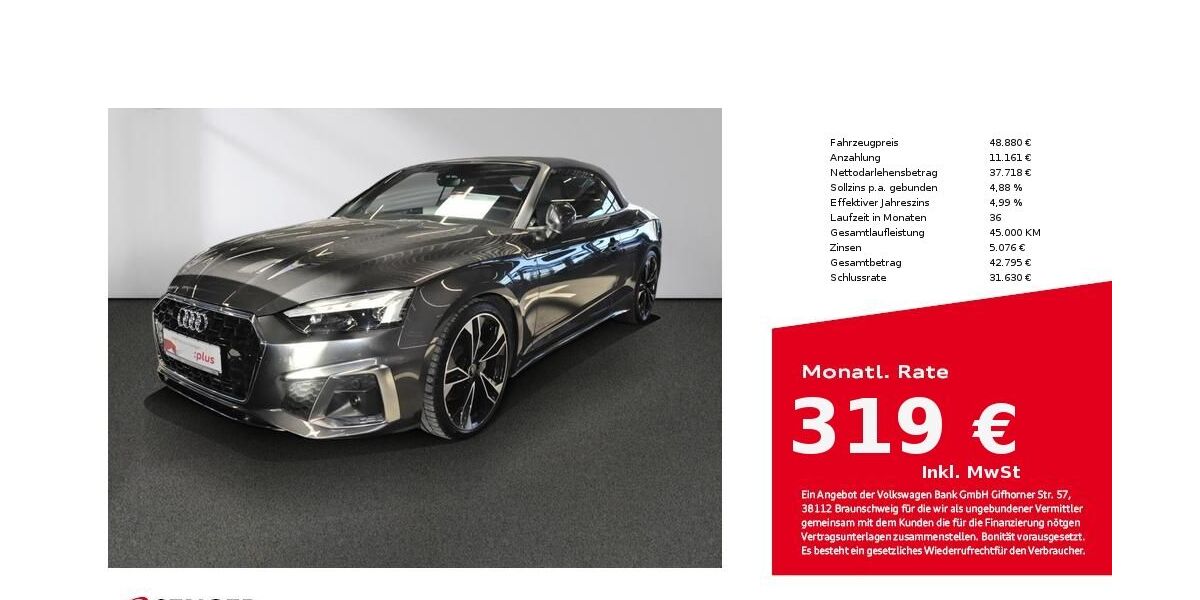 Audi A5 30.400 km 48.880 &euro; Lübeck 23556