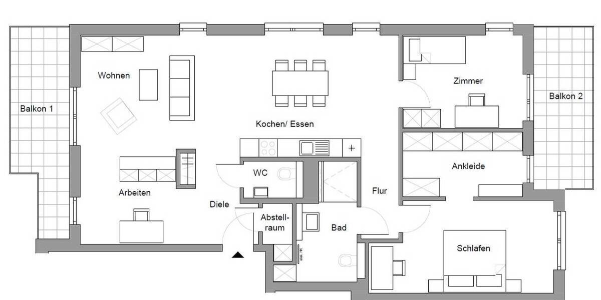 Etagenwohnung Aachen Laurensberg - 3 Zimmer, 117 m&sup2;, 682.500&euro; | Angebot:25796421