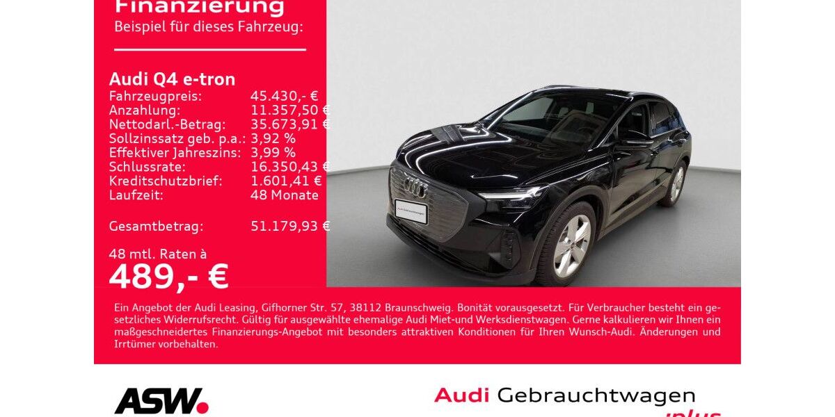 Audi Q4 e-tron 9.990 km 45.430 &euro; Heilbronn 74074