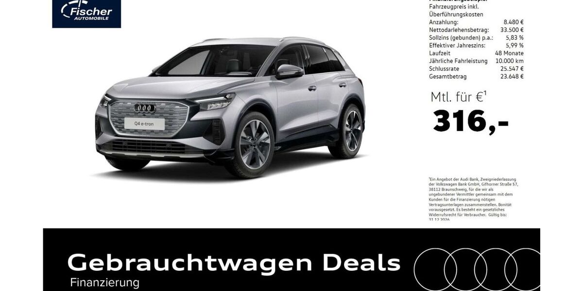 Audi Q4 e-tron 11.031 km 41.980 &euro; Neumarkt 92318