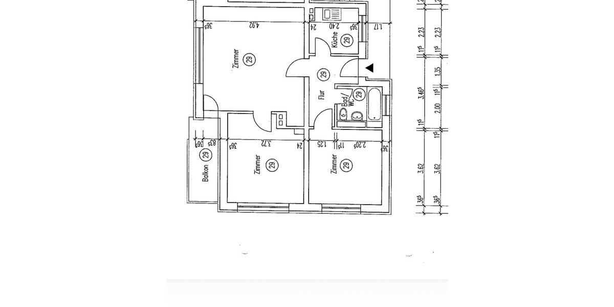 Erdgeschoßwohnung Wiesbaden Biebrich - 3 Zimmer, 69 m&sup2;, 300.000&euro; | Angebot:26648437