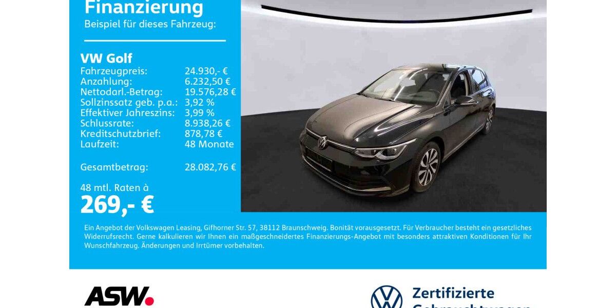 VW Golf 63.500 km 24.930 &euro; Neckarsulm 74172