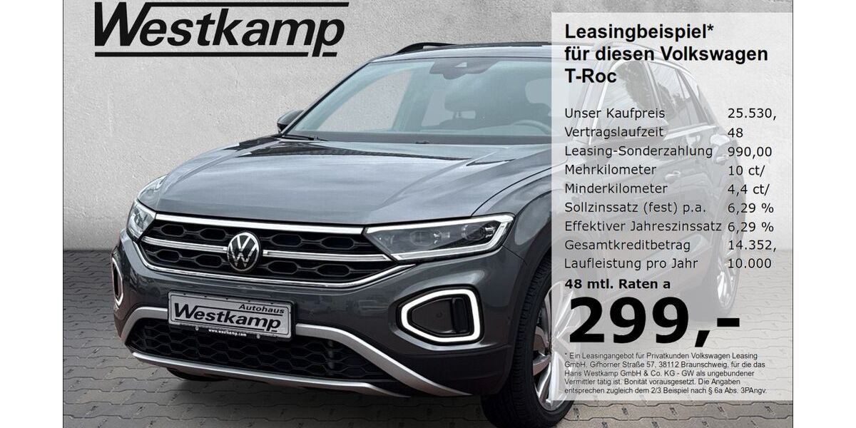 VW T-Roc 33.450 km 25.530 &euro; Frechen 50226