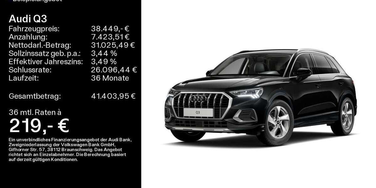 Audi Q3 4.700 km 38.449 &euro; Buedingen 63654
