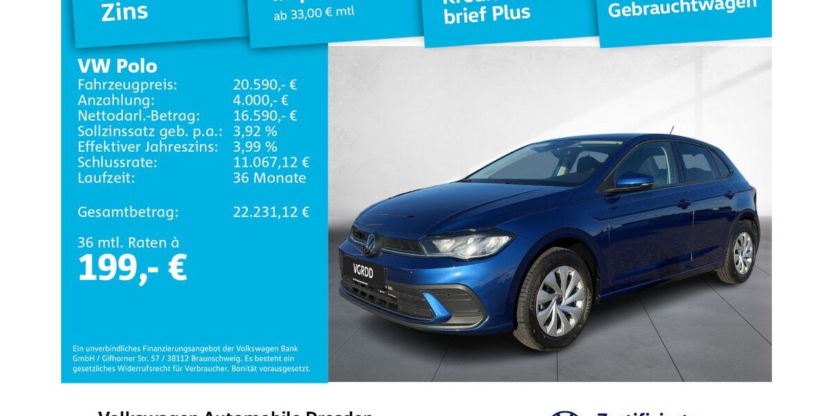 VW Polo 18.248 km 19.590 &euro; Dresden 01169