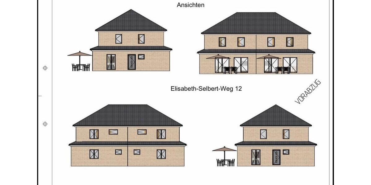 Doppelhaushälfte Sulingen - 4 Zimmer, 127 m&sup2;, 1.300&euro; | Angebot:26385946