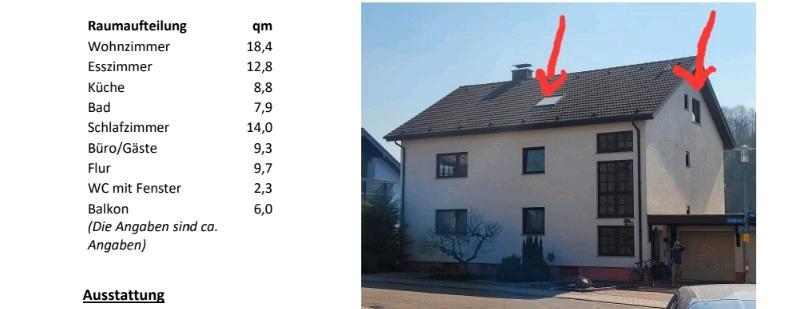Dachgeschoßwohnung Stutensee - 3 Zimmer, 78 m&sup2;, 920&euro; | Angebot:25942998