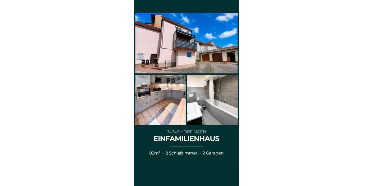 Einfamilienhaus Höpfingen - 3 Zimmer, 82 m&sup2;, 165.000&euro; | Angebot:27026840