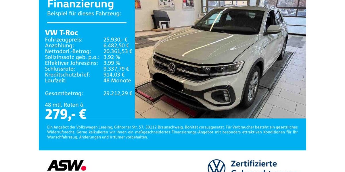 VW T-Roc 19.999 km 25.930 &euro; Sinsheim 74889