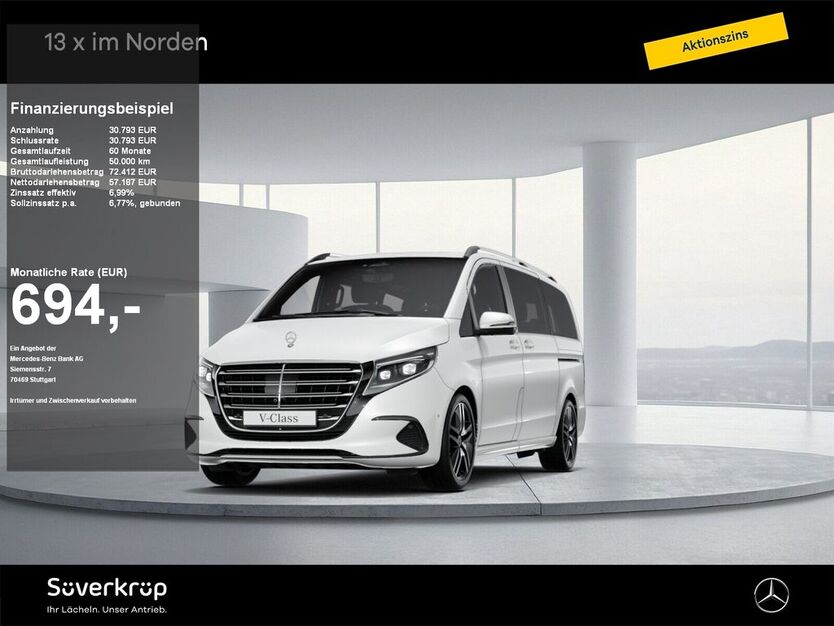 Mercedes-Benz V 300 7.593 km 86.870 € Neumünster 24539