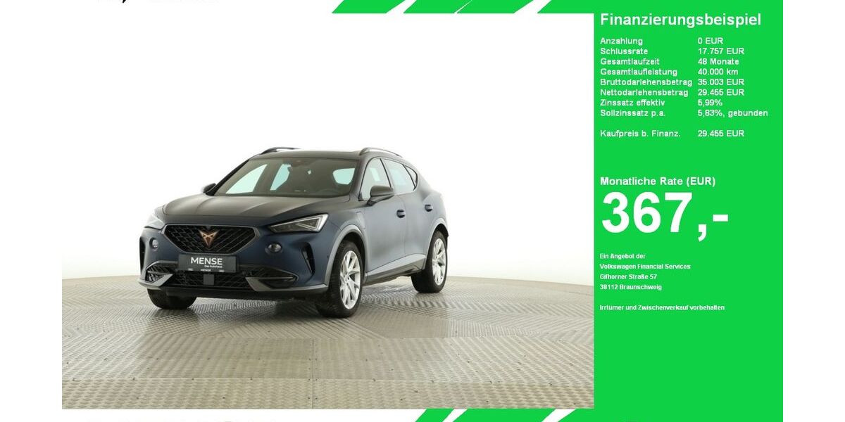 Cupra Formentor 18.794 km 28.955 &euro; Oelde (Stromberg) 59302