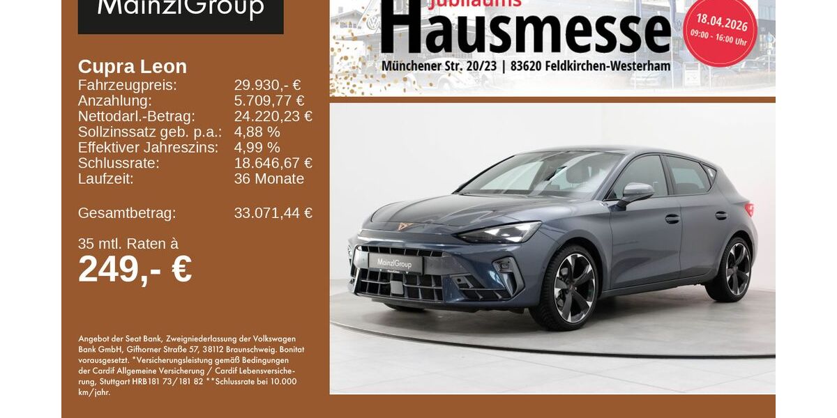 Seat Leon 26.200 km 29.930 &euro; Feldkirchen/Westerham 83620