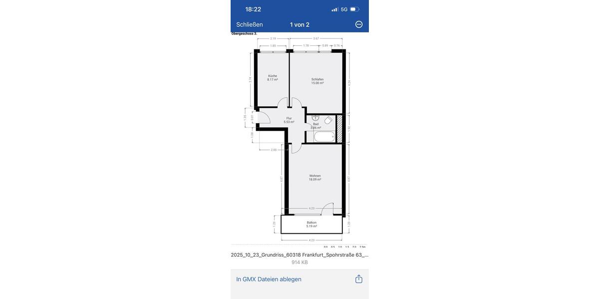 Wohnen auf Zeit Frankfurt am Main Nordend West - 2 Zimmer, 55 m&sup2;, 1.790&euro; | Angebot:26408546