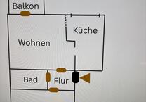 Moderne 2-Zimmer Wohnung Balkon|Wanne vermietet