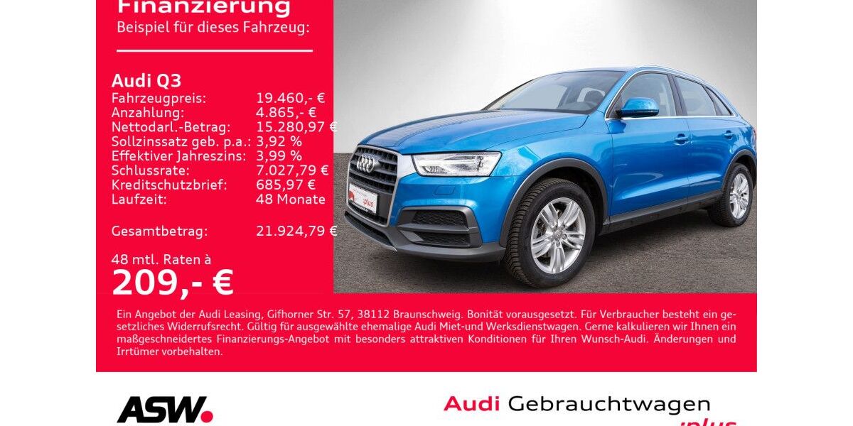 Audi Q3 59.300 km 19.460 &euro; Heilbronn 74074
